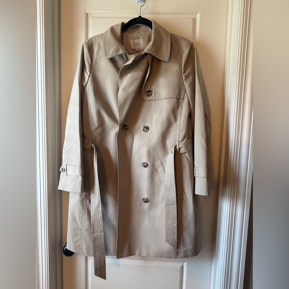 LOFT Classic Beige Trench Coat